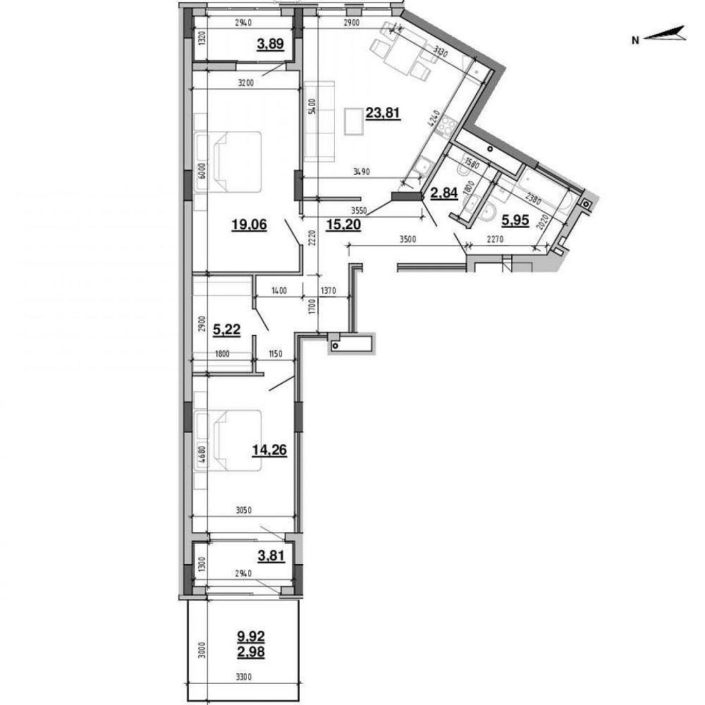 Продаж 2к Квартира 98.7 кв.м Хмельницького Богдана вул. Львів - фото 17