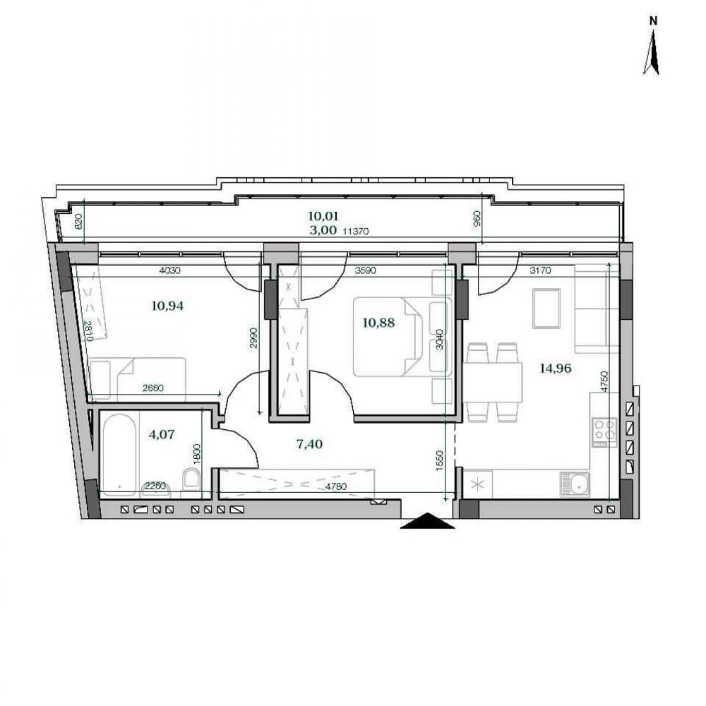 Продаж 2к квартири 51.25 кв. м Львів - фото 13