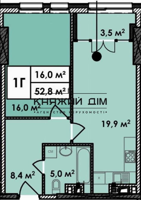 Продаж 1к Квартира 52 кв.м Победы просп./ Берестейский просп. Київ - фото 2