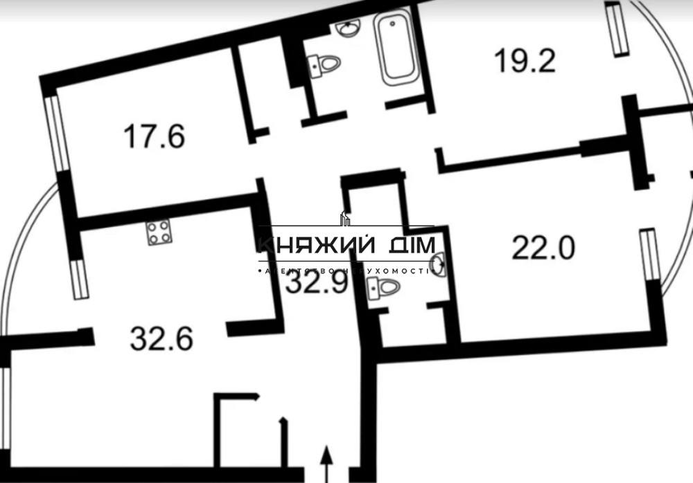 Продаж 4 ком. смеж.-разд. возле ТРЦ River Mall м. Оскорки № 21131557 Киев - изображение 20