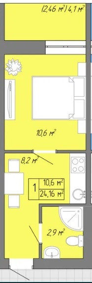 Продаж Квартира 1-кімнатна, 11/18 поверх на Жемчужная ул., 3а Odessa - photo 2