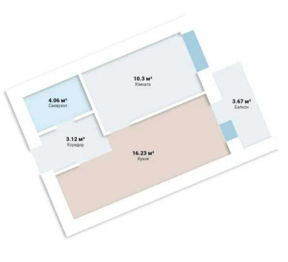 Продаж Квартира 1-кімнатна, 6/9 поверх на Тлехаса, 19 Ужгород - фото 5