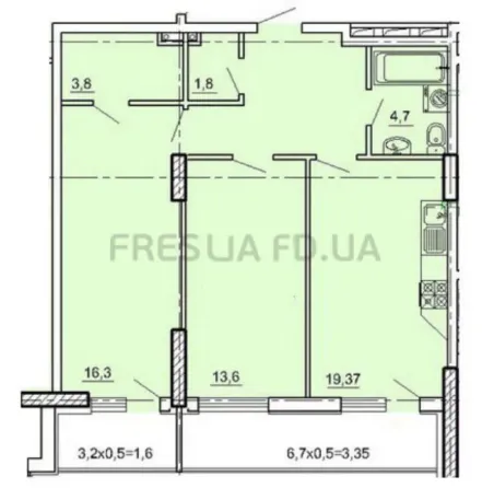 For sale 2-room Apartment 73 sq.m ЖК Лимнос Педагогическая Odessa