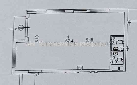 Оренда приміщення вільного призначення на Олександра Олеся вул., 3 приміщень - 1, поверх - 1/20 Kiev