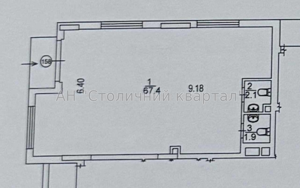 Оренда приміщення вільного призначення на Олександра Олеся вул., 3 приміщень - 1, поверх - 1/20 Kiev - photo 3