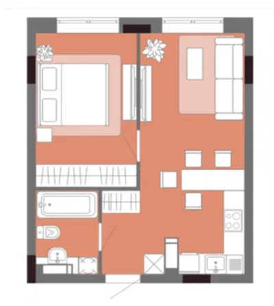 Продаж Квартира 1-кімнатна на ул. Академика Сахарова, 100 Одесса