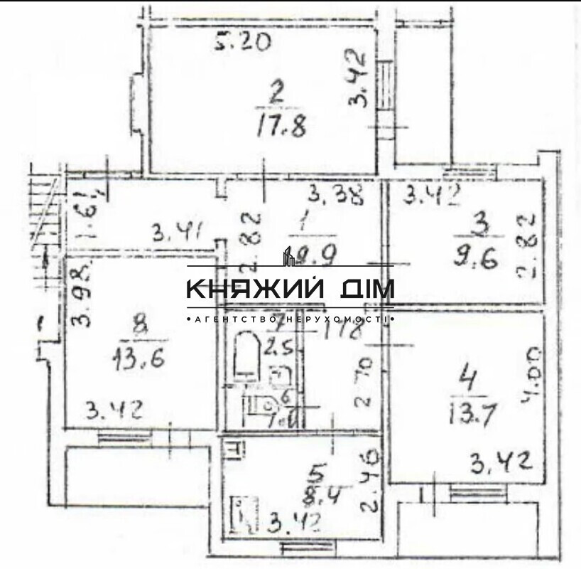 Продаж 4-х к. квартири на Троєщині. №21144749 Kiev - photo 1