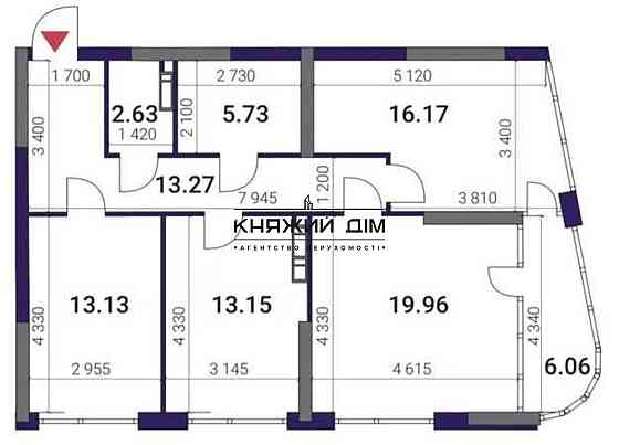 Продаж 3к Квартира 90 кв.м Причальная ул. Київ