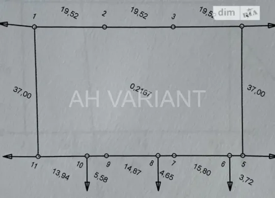 For sale land plot For the construction of a private residential building area 21.67 ares Загорська Uzhhorod