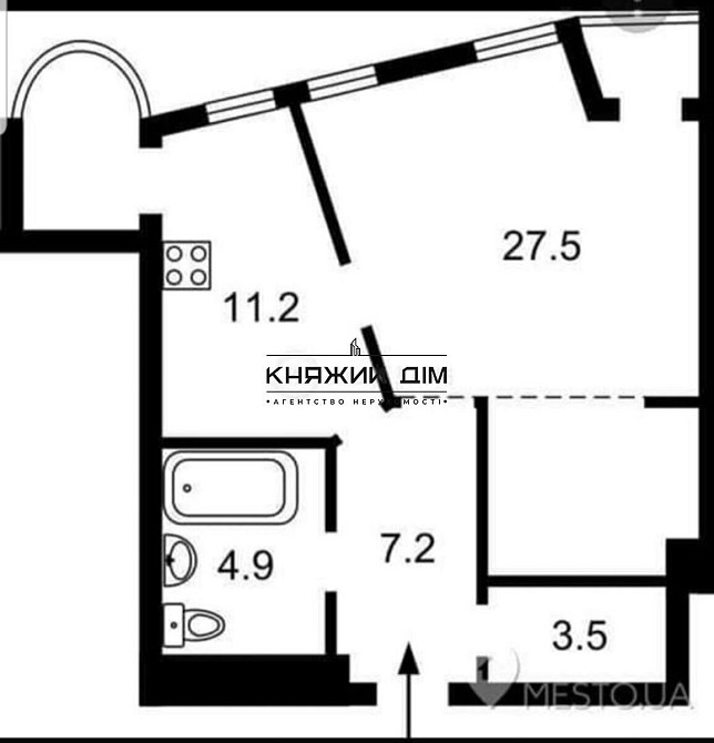 Продаж 1-кімнатної квартири біля м. Печерська по вул. Щорса/Євгена Коновальця, код 21146756 Київ - фото 6