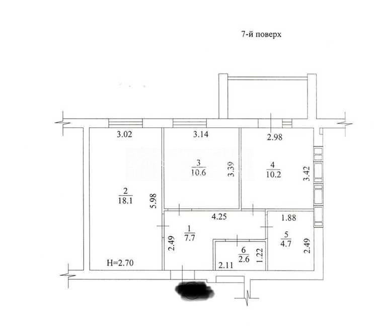 Продаж Квартира 2-кімнатна, 7/9 поверх на вул. Перемоги Харків - фото 3