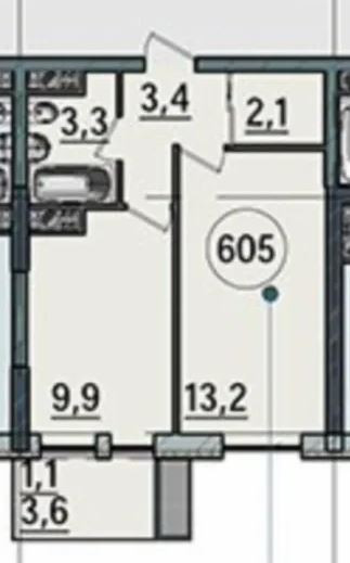 Однокомнатная в новом доме. Одеса - фото 3