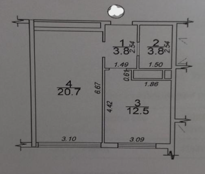 Однокомнатная в Кадоре Лиманка