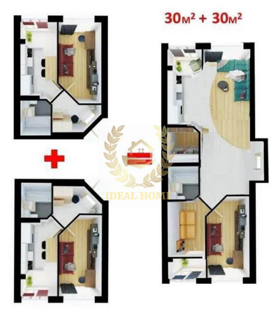 Продаж 2-х 1-к квартир в ЖК Благород с. Крюківщина  - фото 11