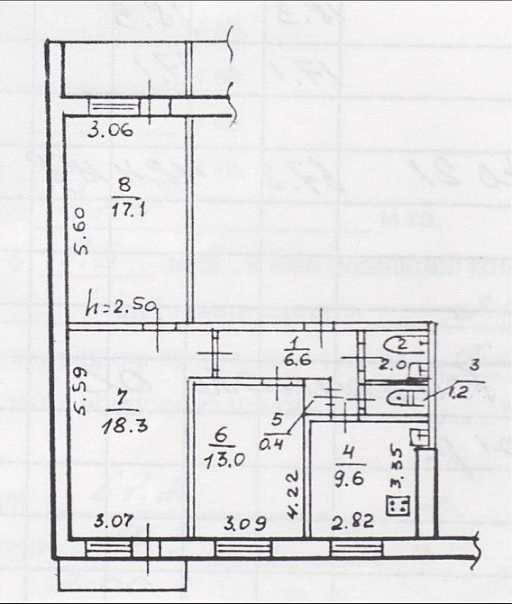 Продаж Квартира 3-кімнатна, 6/10 поверх на Холодильная ул., 79 Днепр - изображение 19