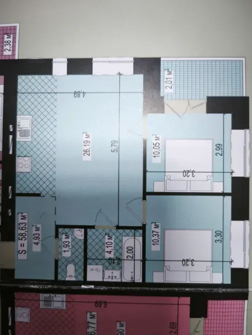 Продаж 2к Квартира 59 кв.м Легоцького 64Б Ужгород - фото 13