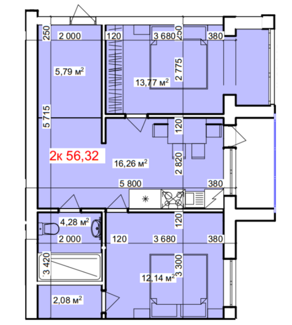 Продаж Квартира 1-кімнатна, 5/6 поверх на Лисенка, 5а Kolomyya - photo 2