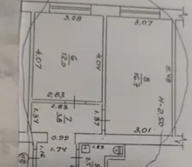 Двух комнатная квартира на Слободке . Одесса - изображение 9