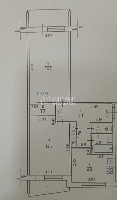 Продаж Квартира 2-кімнатна, 1/12 поверх на вул. Фесенківський в'їзд Харків - фото 4