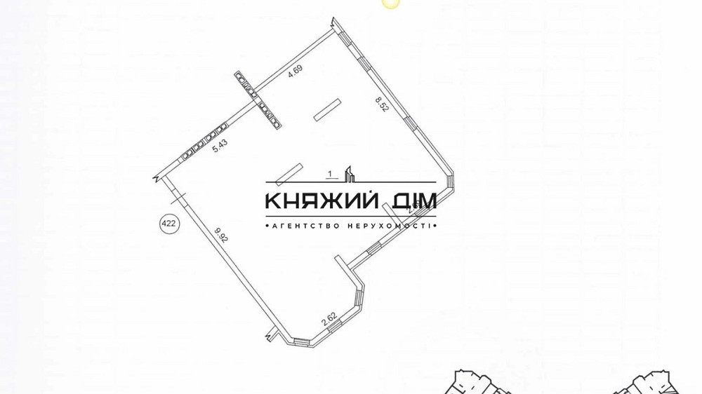 Продаж приміщення 100 м2 на Осокорках. Генератор. № 21146511 Київ - фото 9