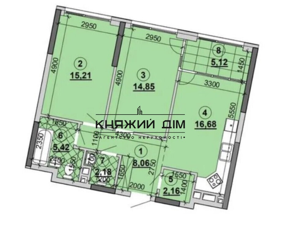 Продаж 2-во к.кв. на Дніпровській Набережній в ЖК Great, Дарницький р-н. Код об'єкту 21145461 Київ - фото 6