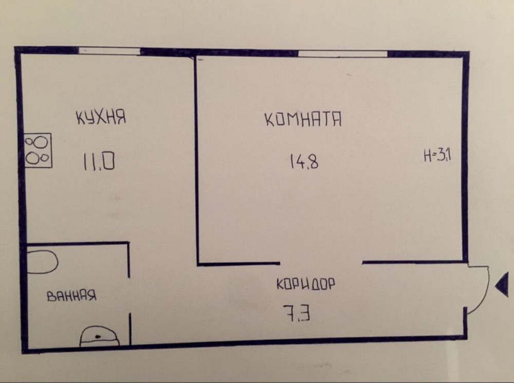 Оренда Квартира 1-кімнатна, 2/6 поверх на ул. Мечникова, 10/2 Киев - изображение 8