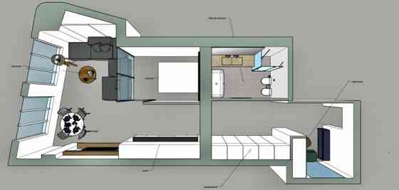 Видовая квартира в районе Французского бульвара. Одеса