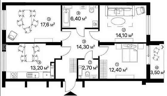 Продаж Квартира 3-кімнатна, 22/25 поверх на улица Ревуцкого, д.40 Kiev