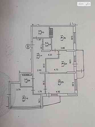 Продаж Квартира 3-кімнатна, 15/25 поверх на Юрія Кондратюка вул., 1 Київ