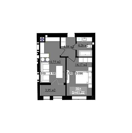 Продаж Квартира 1-кімнатна на вул. Приозерна Івано-Франківськ