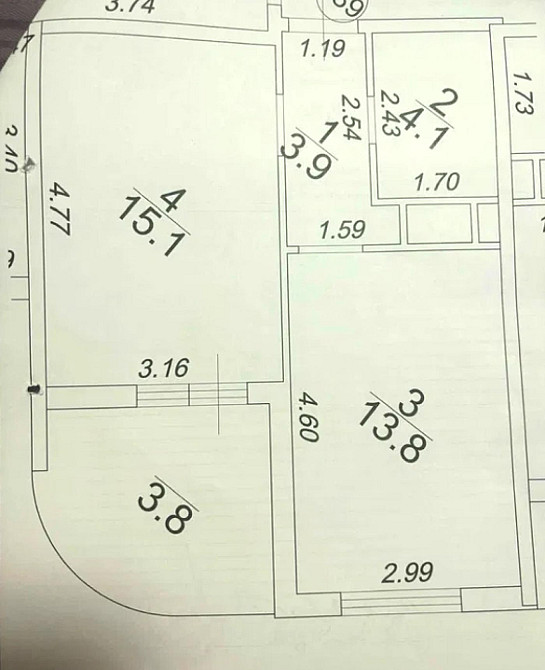 Продаж Квартира 1-кімнатна, 14/25 поверх на Краснова ул. Одеса - фото 15