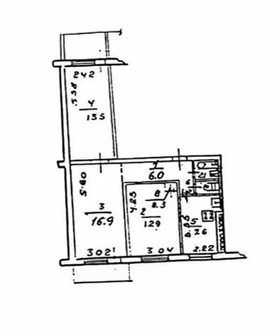 Продаж Квартира 3-кімнатна, 2/9 поверх на Крушельницкой, 6 Дніпро - фото 18