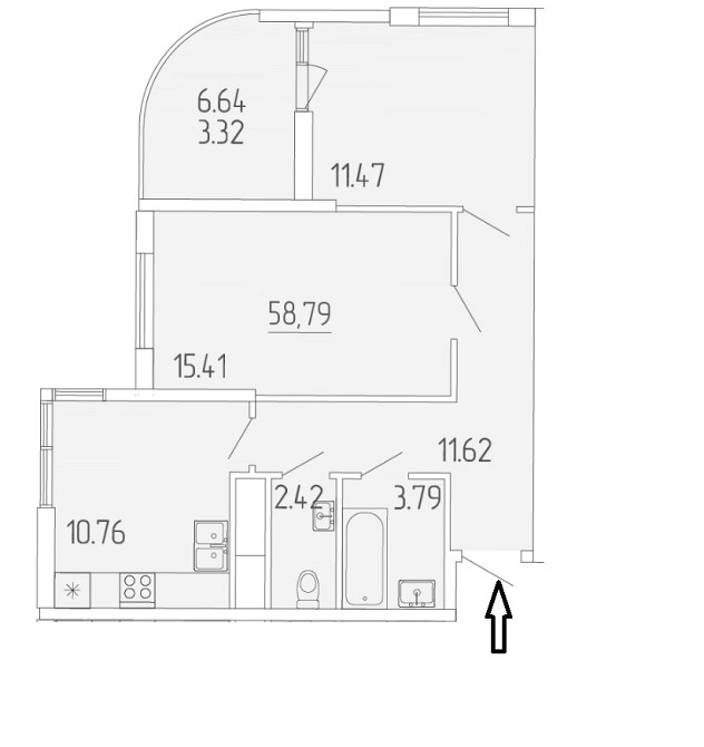 2 комнатная квартира в 65 Жемчужине на ул. Краснова Odessa - photo 7