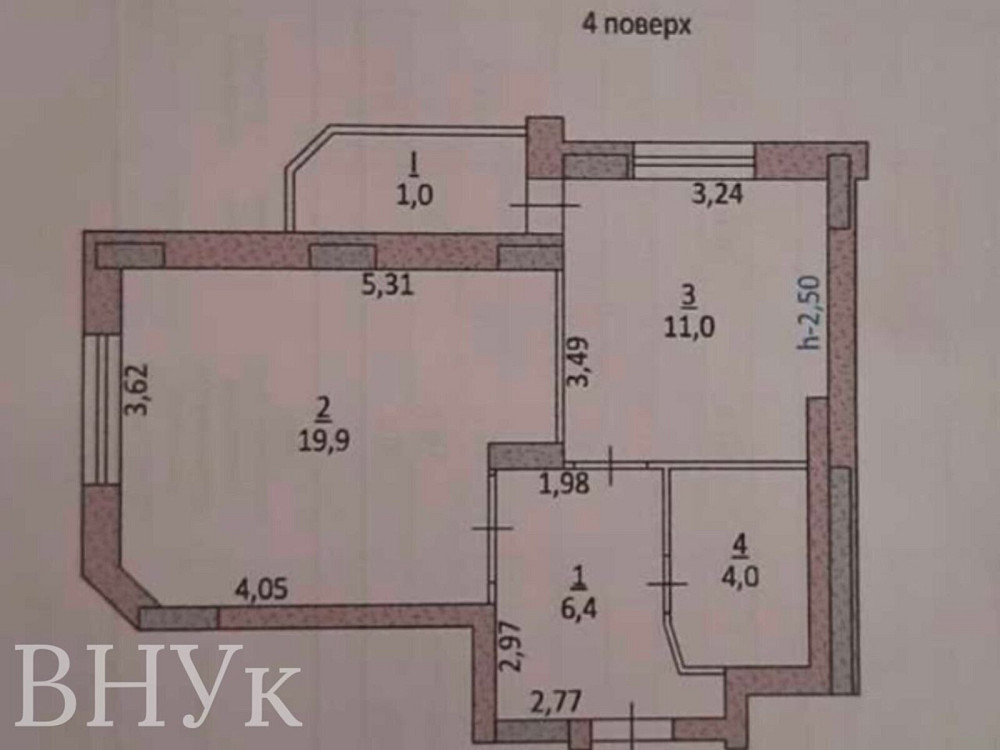 Продаж Квартира 1-кімнатна, 4/10 поверх на вул. Тролейбусна Тернопіль - фото 19