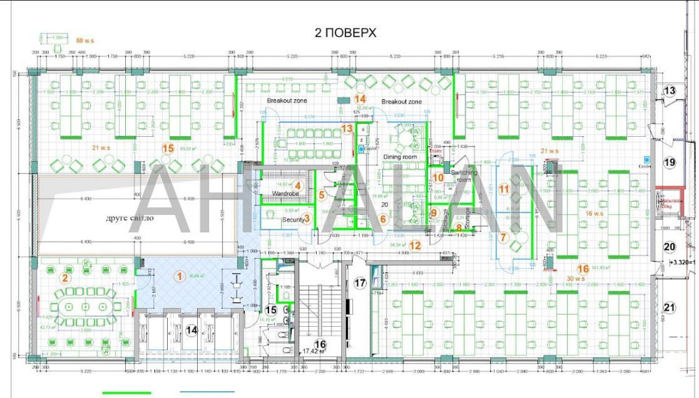 Оренда офісне приміщення на Гайдара вул., 54 поверх - 2/8 Київ - фото 11