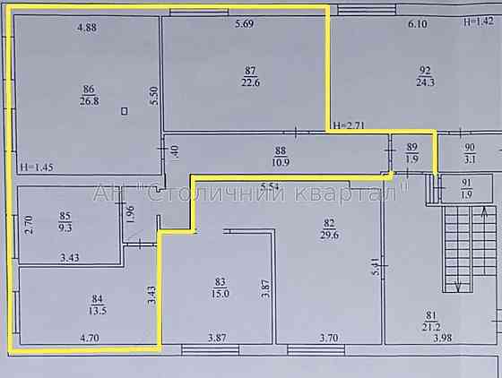 Оренда офісне приміщення на Стеценка вул., 19 приміщень - 4, поверх - 2/2 Київ
