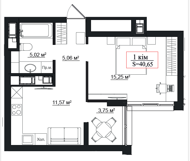 Продаж Квартира 1-кімнатна, 7/9 поверх на Панаса Мирного Івано-Франківськ - фото 5
