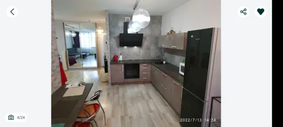 1-room apartment for rent at Akhmatovoy 32/18 Poznyaki. Видовая. light warm Kiev