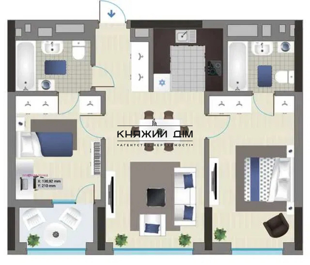 Продаж Квартира 2-кімнатна, 16/30 поверх на Заречная ул. Киев - изображение 2