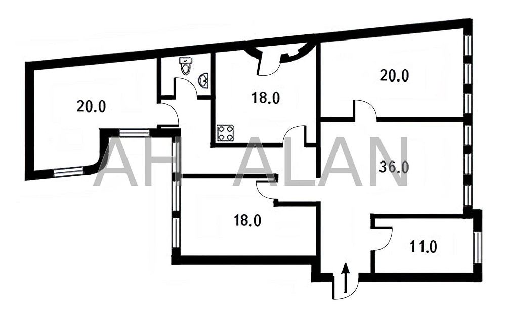 Оренда Будинок 1-кімнатний на Гончара Олеся вул., 44 Kiev - photo 12