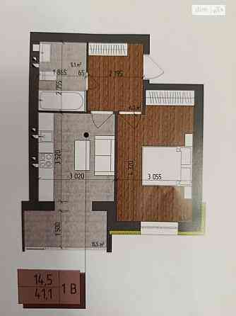 Продаж Квартира 1-кімнатна, 2/3 поверх на Євгенія Патона Вінниця