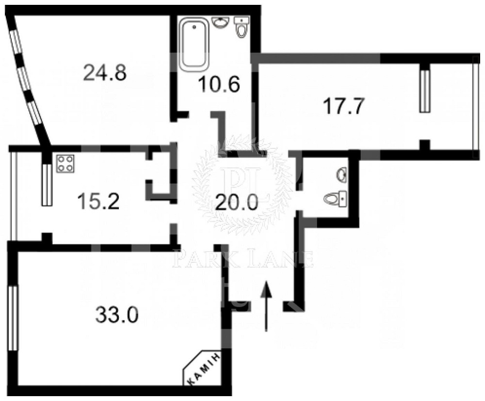 Оренда Квартира 3-кімнатна, 12/25 поверх на вул. Лесі Українки Kiev - photo 9