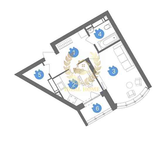 Продаж Квартира 1-кімнатна, 16/25 поверх на Новополевая ул., 2 Киев