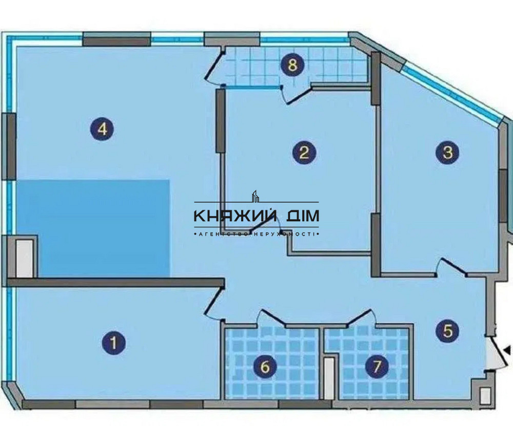 Продаж 3-кімнатної квартири в ЖК Зарічний, будинок 9 зданий, метро Славутич. № 21146541 Київ - фото 3