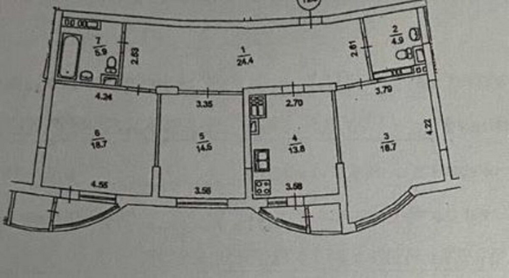 Продаж Квартира 3-кімнатна, 19/24 поверх на Дніпровська набережна, 25 Київ - фото 18