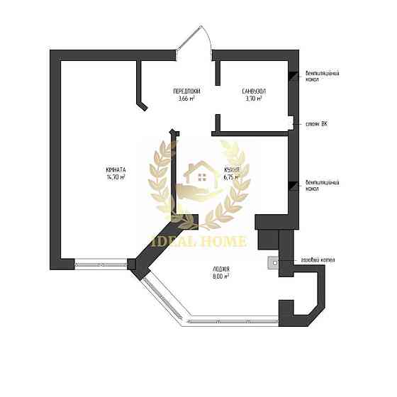 Продаж Квартира 1-кімнатна на Мира ул., 2В 