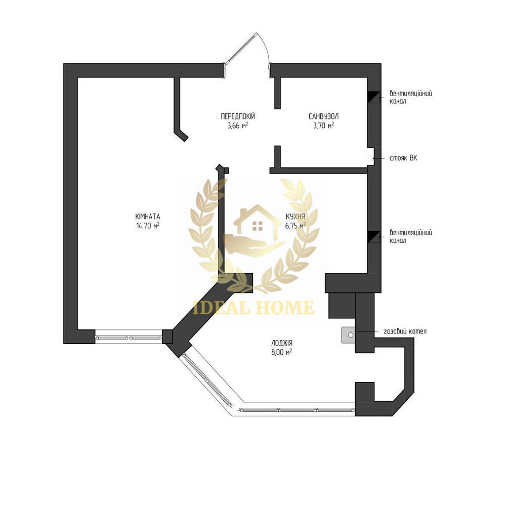 Продаж Квартира 1-кімнатна на Мира ул., 2В  - фото 4
