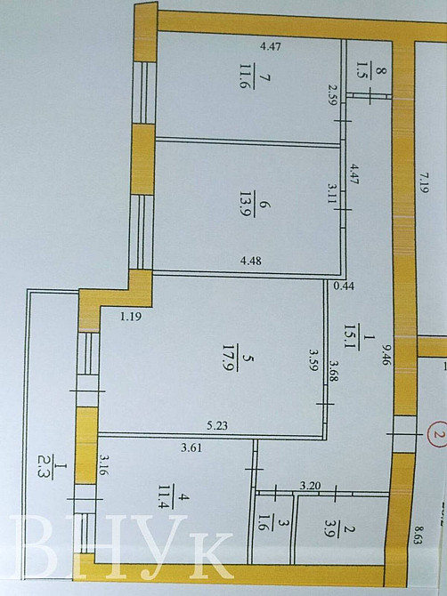 Продаж Квартира 3-кімнатна, 1/10 поверх на Іллєнка Тернопіль - фото 13