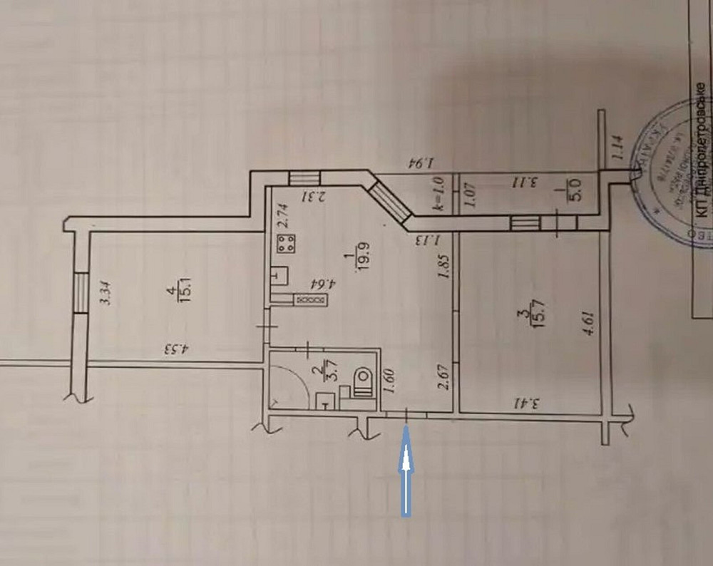 Продаж Квартира 2-кімнатна, 14/16 поверх на Мира пр., 3 Дніпро - фото 11