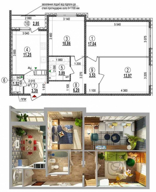 Продаж Квартира 3-кімнатна, 7/25 поверх на Гмирі Бориса вул., д. 14б Київ - фото 2